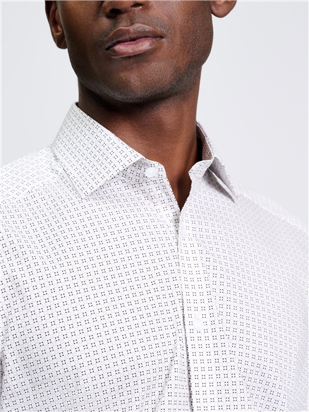 Spot Geo Shirt in White