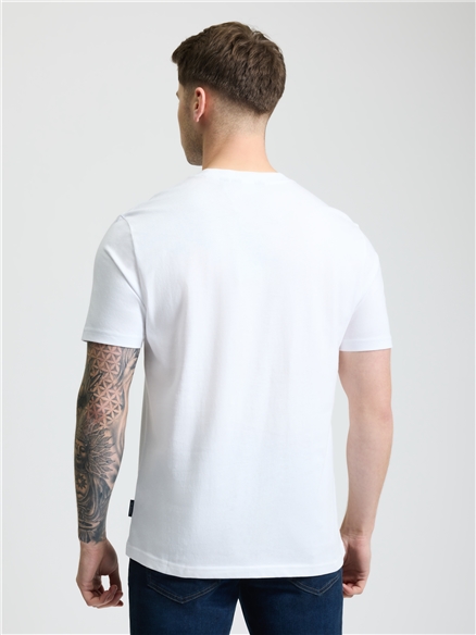 Core Stripe Tee in White