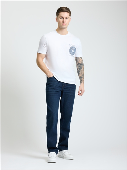Ocean Record Tee in White