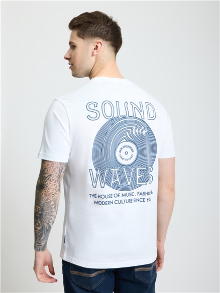 Ocean Record Tee in White