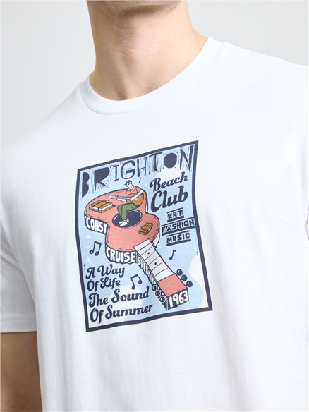 Boat Guitar Character in White