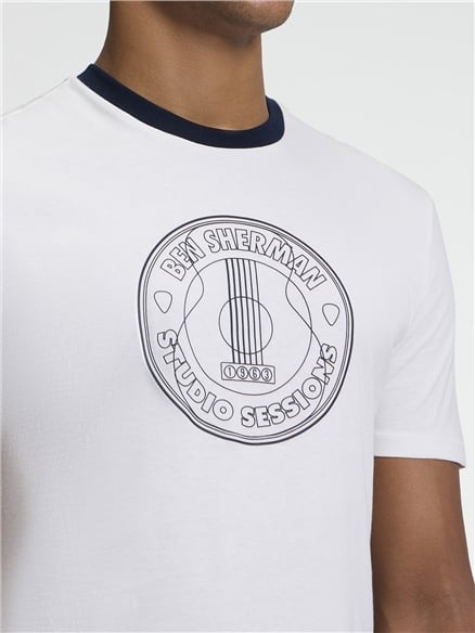 Short Sleeve Studio Sessions Tshirt in Ivory