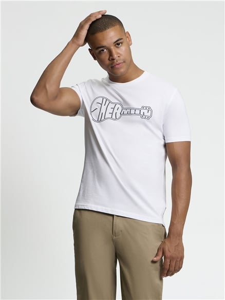 Short Sleeve Guitar Logo Tshirt