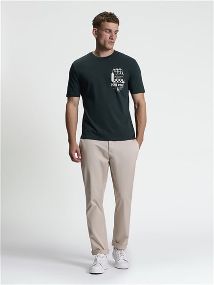 Short Sleeve Tour Rider Tshirt in Lotus Green