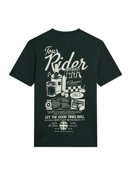 Short Sleeve Tour Rider Tshirt in Lotus Green