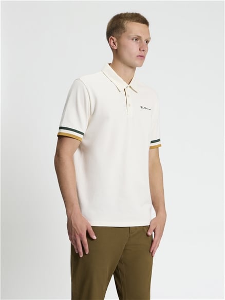 Short Sleeve Cuff Detail Polo