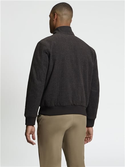 Harrington Bomber Jacket in Dark Brown
