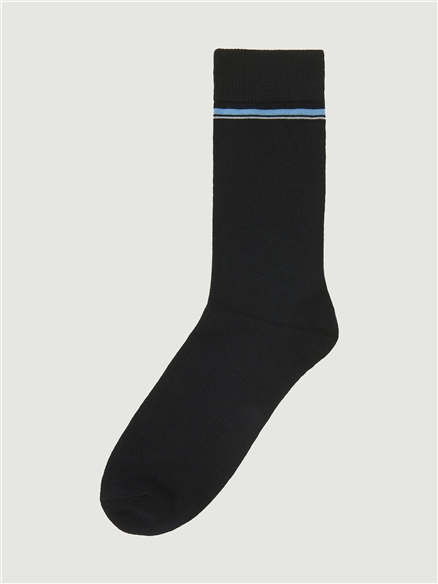 3 Pack Mod Stripe Sock in Dark Navy