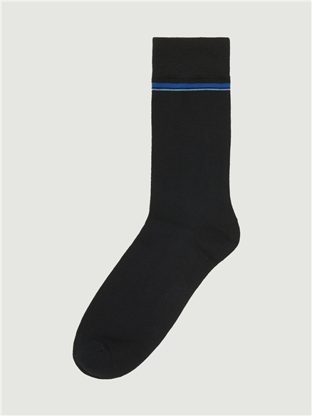 3 Pack Mod Stripe Sock in Dark Navy
