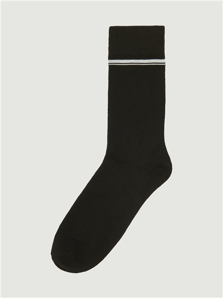 3 Pack Mod Stripe Sock in Black