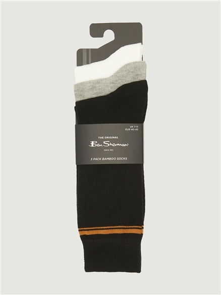 3 Pack Mod Stripe Sock in Assorted