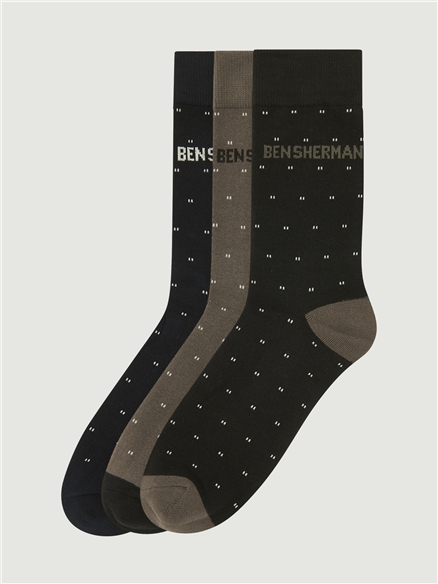 3 Pack Spot Socks in Assorted