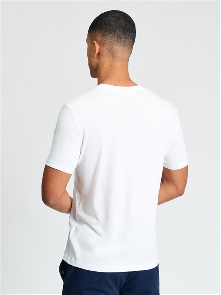 Short Sleeve Signature Tshirt in White