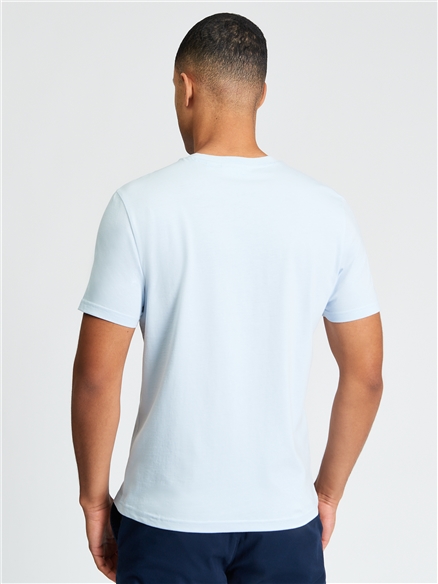 Short Sleeve Signature Tshirt in Powder Blue