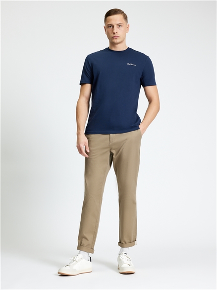 Short Sleeve Signature Tshirt in Dark Navy