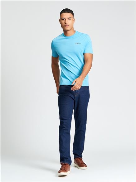 Short Sleeve Signature Tshirt in Blue