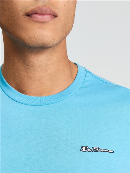 Short Sleeve Signature Tshirt in Blue