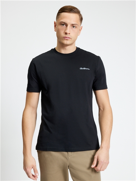Short Sleeve Signature Tshirt in Black