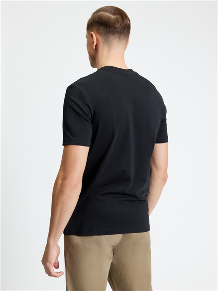 Short Sleeve Signature Tshirt in Black