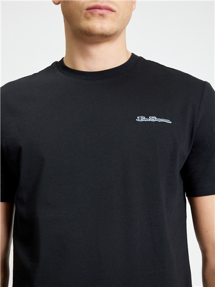 Short Sleeve Signature Tshirt in Black