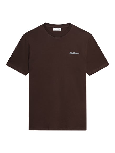 Short Sleeve Signature Tshirt in Dark Brown