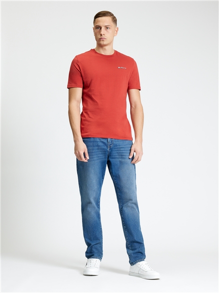 Signature Tee in Jester Red