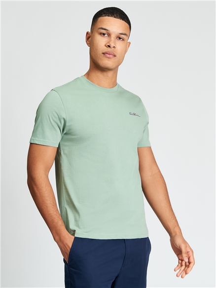Signature Tee in Sage