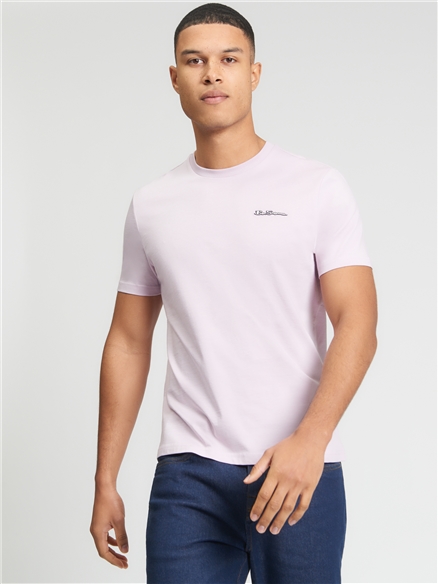 Short Sleeve Signature Tshirt in Lilac