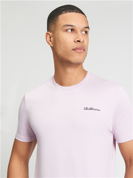 Short Sleeve Signature Tshirt in Lilac