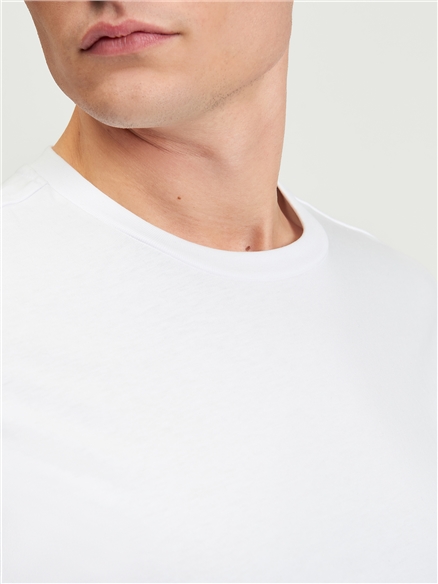 Short Sleeve Jersey Tee in White