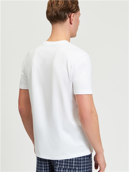 Short Sleeve Jersey Tee in White