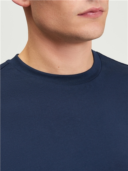 Short Sleeve Jersey Tee in Dark Navy