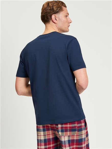 Short Sleeve Jersey Tee in Dark Navy