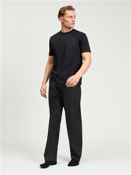 Short Sleeve Jersey Tee in Black