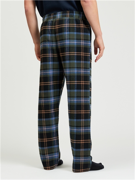 Brushed Oversized Tartan Trouser in Camouflage