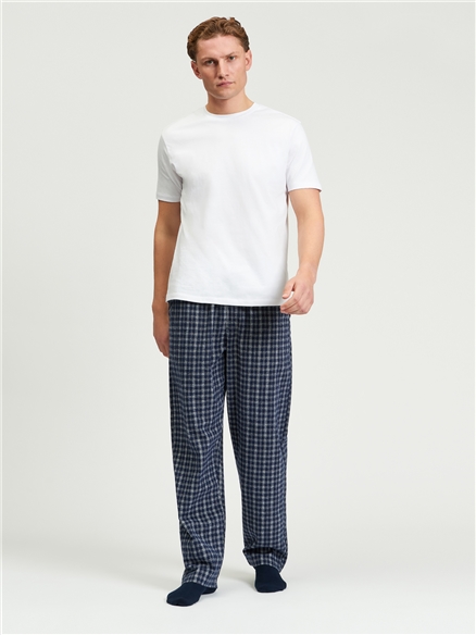 Brushed Linear Check Trouser