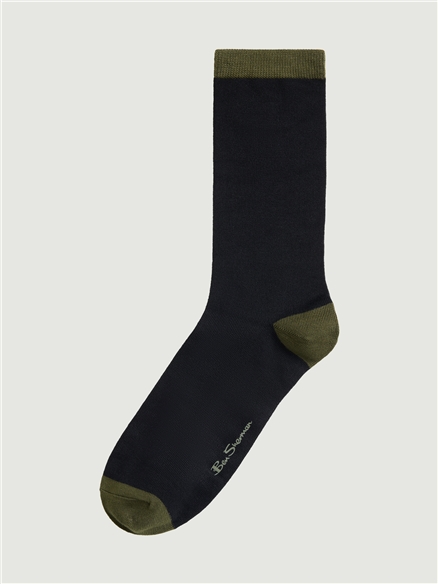 3 Pack Mod Stripe Sock in Khaki