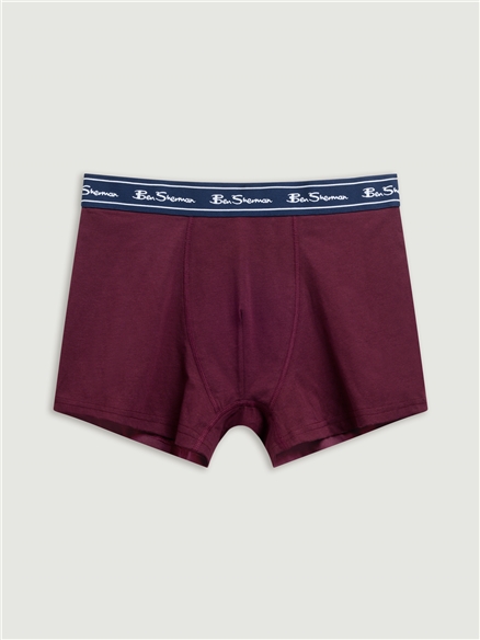 3 Pack Stripe Logo Trunks Plain Assorted