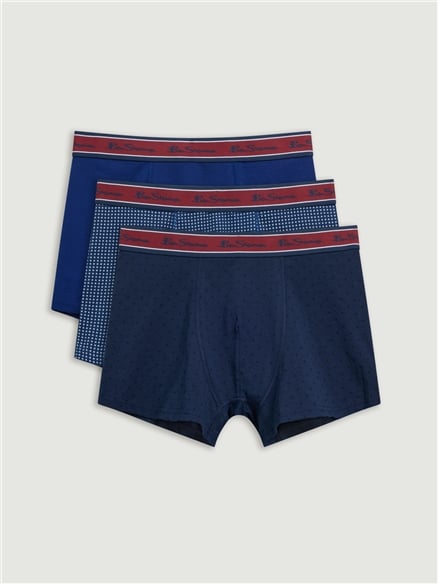 3 Pack Stripe Logo Geo & Spot in Blue
