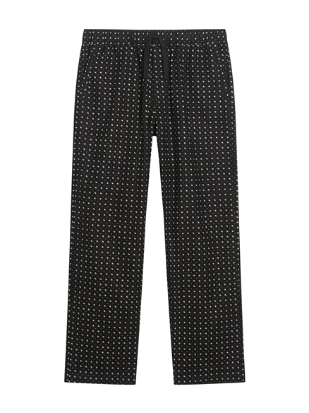 Brushed Mono Print Trouser