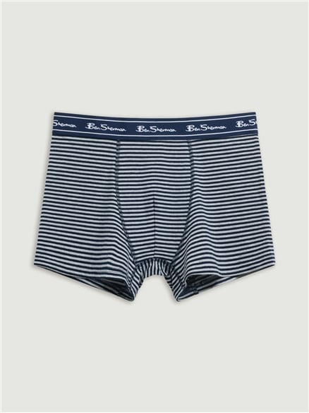 3 Pack Stripe Logo Trunks in Grey