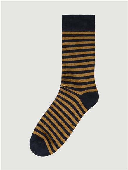 3 PACK SOCKS - BLOCK GEO, STRIPE, CHECK in Blue Denim