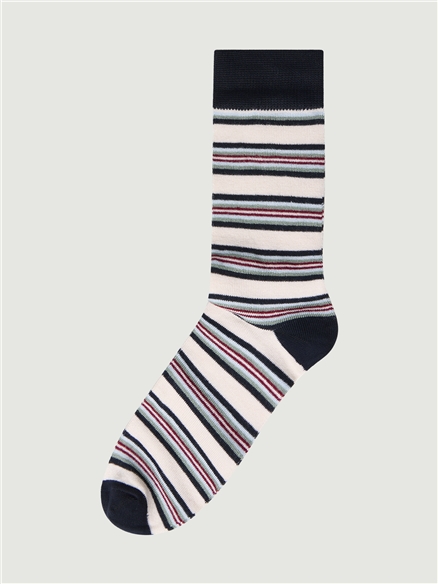 3 PACK STRIPE SOCKS - GIFT BOX in Assorted