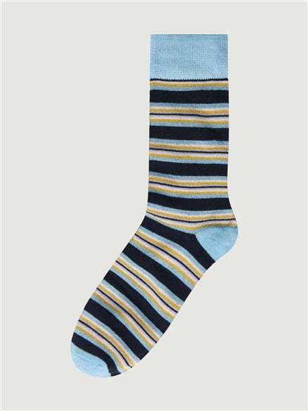 3 PACK STRIPE SOCKS - GIFT BOX in Assorted