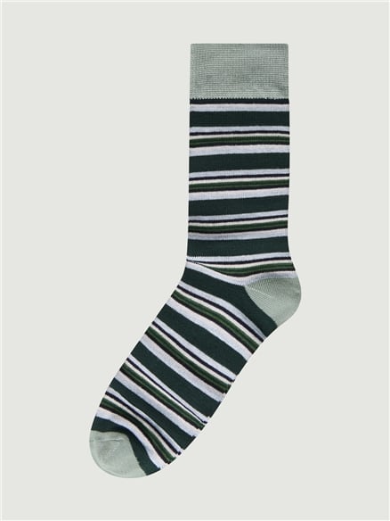 3 PACK STRIPE SOCKS - GIFT BOX in Assorted