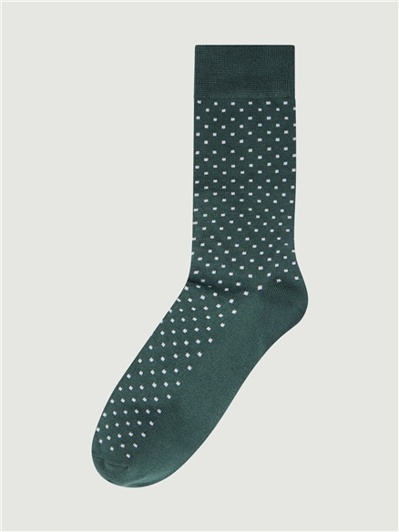 3 PACK SOCKS - SPOT, STRIPE, HONEYCOMB in Green