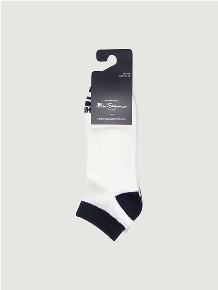 3 PACK TRAINER SOCKS - LOGO STRIPE in Assorted