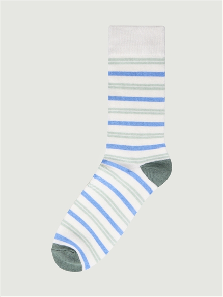 3 Pack Striped Socks in Assorted