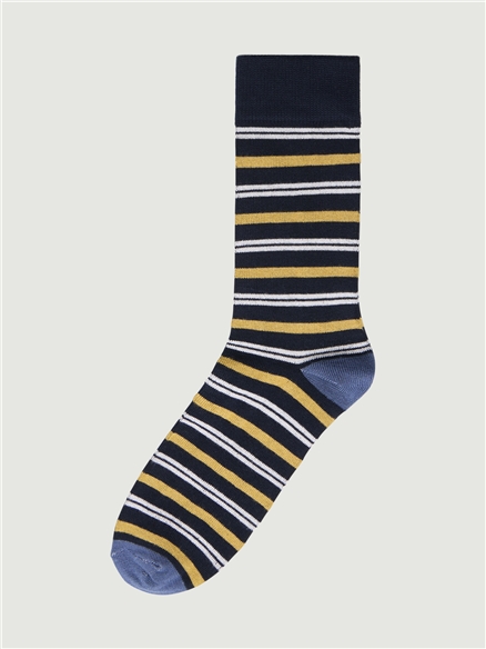 3 Pack Striped Socks in Assorted