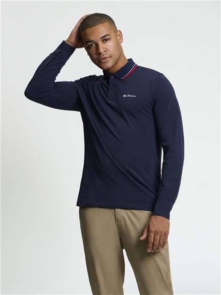 Long Sleeve Signature Pique Polo